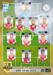 Line-up AFC Ajax 2023 FIFA 365 Line-up #364